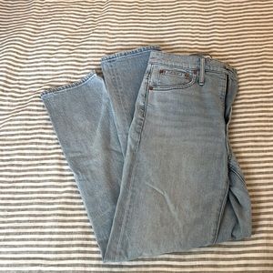 Madewell light classic straight Jean